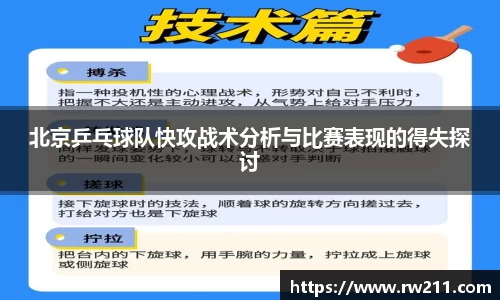 北京乒乓球队快攻战术分析与比赛表现的得失探讨